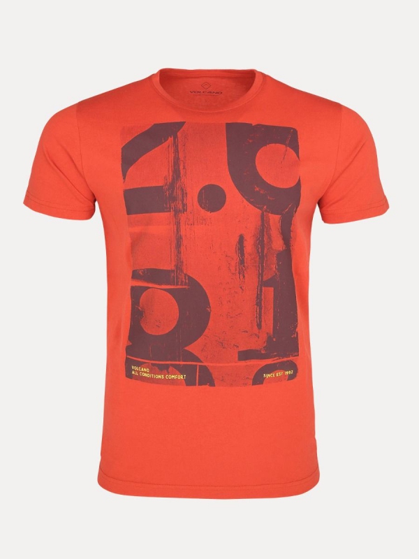 Pánská móda - Pánské tričko Rod oranžové