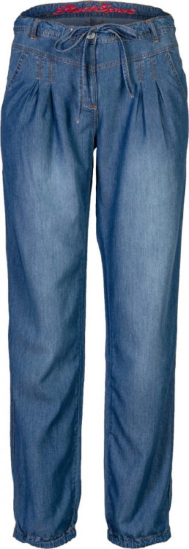 Dámská móda - Dámské kalhoty K098 středně modré