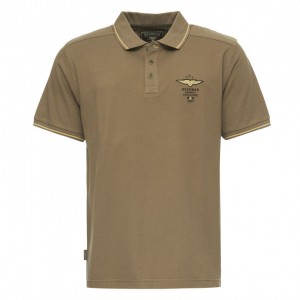 Pánské polo Bushman Cabot khaki